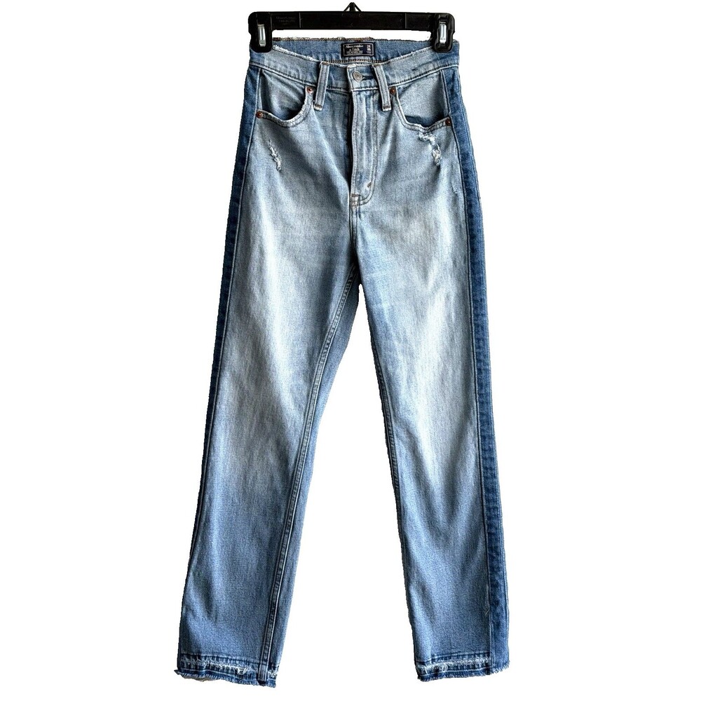 Abercrombie & Fitch Jeans Zoe Natural Rise Ankle Straight 24 00R 23 x 25.5